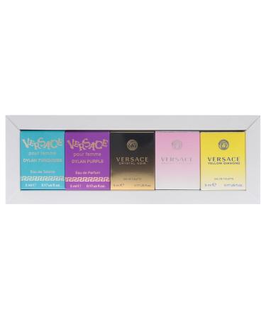 Versace Miniatures Collection for Women - 5 Pc Fragrance Gift Set | Iconic Luxury Perfumes | Travel-Friendly & Perfect for Gifting - Buy Online on GoSupps.com