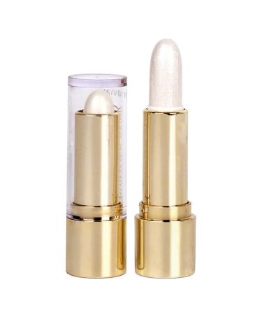 Contour Highlighter Stick Bronzer Shimmer Stick Long-lasting Waterproof Face Glitter Highlighter Makeup Stick (1 White)
