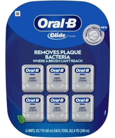 Glide Oral-B Pro-Health Deep Clean Floss Mint Pack of 6 - Buy Online on GoSupps.com