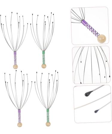 Beaupretty 4-Piece Head Scalp Massager Set | Hair Growth & Stimulation Tools for Deep All-Body Massage - Buy Online on GoSupps.com