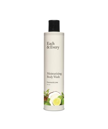 Each & Every Natural  Moisturizing Body Wash | Made with Essential Oils  Vegan & Sustainably Sourced | 10 fl oz (Coconut & Lime)