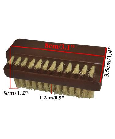 Coralpearl Wood Nail Brush Set - 4 Double-Sided Brushes with Natural Bristles for Fingernails & Toenails Cleaning | Rosewood Craftsman Brush & Scrubbing Tool - Buy Online on GoSupps.com