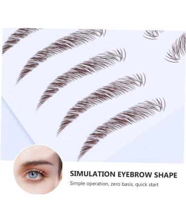 NOLITOY 4pcs for Hair-like Girl Waterproof D Stickers Eyebrows Shaping Grooming Imitation Tool - Buy Online on GoSupps.com