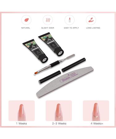 Poly Gel Nail Kit - Crystal Clear Builder Gel for Nail Extensions | DIY Nail Art Set for Beginners - Buy Online on GoSupps.com