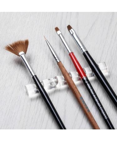 Portable Acrylic Nail Art Brush Holder - Clear Multifunctional Professional Nail Discomfortting Pen Stand - Buy Online on GoSupps.com