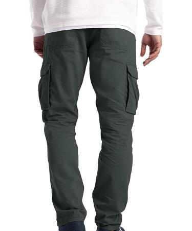 Ronony Men's Cargo Pants - Outdoor Summer Hiking Pants with Multiple Pockets - Dark Gray XL - Buy Online on GoSupps.com