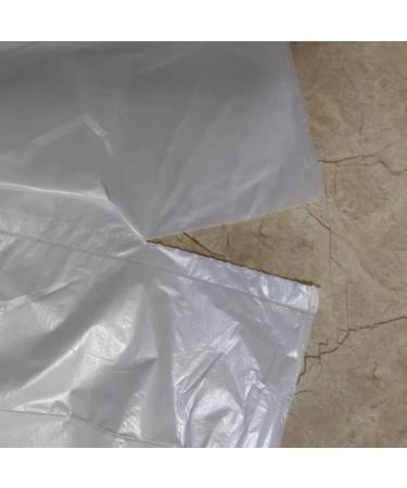Thickened white garbage bag household flat mouth hand-held large 3 rolls of 105 PE garbage bags White thickened flat garbage bag 45*53cm(35 / ) - Buy Online on GoSupps.com