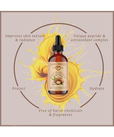 Natural Born Oils Moroccan Argan Oil. 2oz. 100% Pure and Natural Cold-pressed Organic. Natural Moisturizer for Your Skin and Hair - Buy Online on GoSupps.com