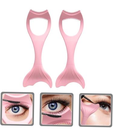 Healeved 2pcs Mascara Brush Makeup Tools Make up Tools for Women Eyeliner Aid Lash Tool Pink - Buy Online on GoSupps.com