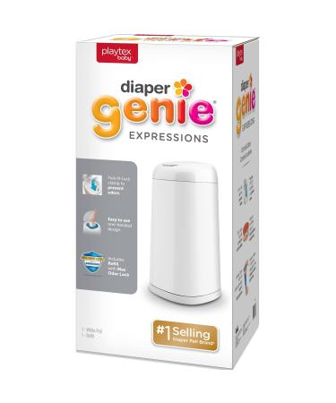 Diaper Genie Expressions Pail | Odor-Controlling Baby Diaper Disposal System | Includes Diaper Pail & 1 Starter Refill Bag