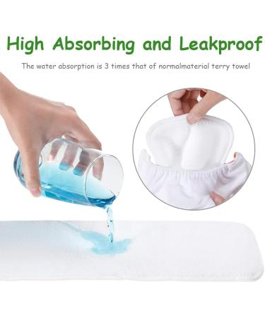 Reusable Microfiber Diaper Inserts - 15x36cm 5 Pack White - Eco-Friendly & International Shipping - Buy Online on GoSupps.com