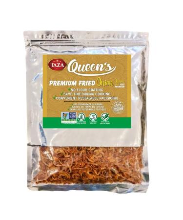 Queen's Non-Coated Crispy Onions- 100% Natural & Vegan, GMO Free, Gluten Free, 300 Grams 300.0 Grams