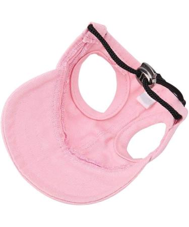 Adjustable Pink Baseball Cap for Dogs - Dog Sport Hat with Ear Holes for Summer Travel - Buy Online on GoSupps.com