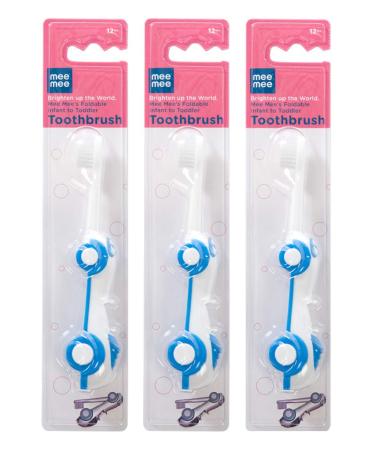 Foldable Infant to Toddler Toothbrush (Blue)