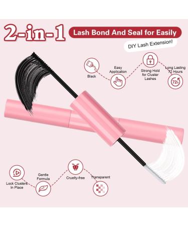 Laluerck DIY Eyelash Extension Kit with Lash and Seal and Lash Applicator Tools for Self Application at Home Combination 1 - Buy Online on GoSupps.com