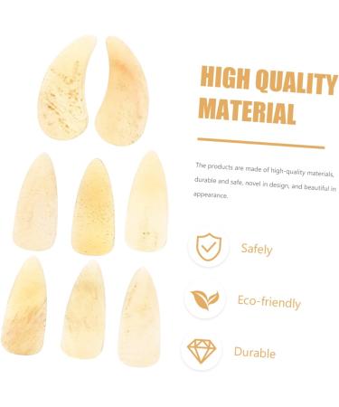 WOFASHPURET 8pcs Guzheng nails Finger Nail Protectors guzheng picks Guzheng Finger Picks gadgets for kids ukelele picks guitar picks Fingertip Protection Covers horns child Ukulele Accessories 2.7X1.2X0.1CM Yellow - Buy Online on GoSupps.com