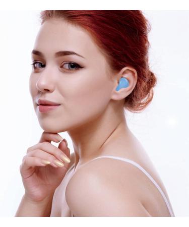 Reusable Earplugs - Super Soft Foam & Silicone Hearing Protection for Sleep Travel & Work | Washable Noise Reduction Earplugs - 2 Blue - Buy Online on GoSupps.com