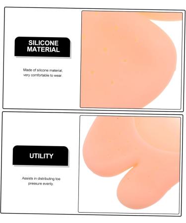 5 Pairs Silicone Dance Toe Protectors | Forefoot Cushions & Toe Caps for Ballet Shoes - Buy Online on GoSupps.com