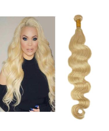 Mila 28 "/70cm Real Hair Tress Blond Board 613# Hair extension Wave Body Wave Style 100% Remy Human Weaven Extensions 100g Body Wave 70cm