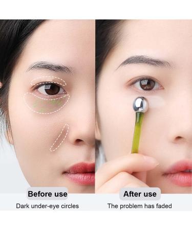 BCZR Eye Massage Roller Set | Face Massage Device for Lifting & Relaxation | Eye Cream Applicator & Essence Stick (2 Styles) - Buy Online on GoSupps.com