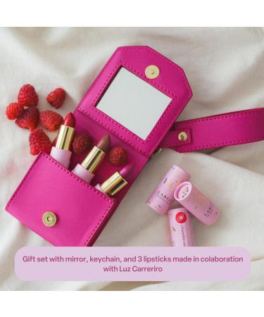 Sa Sa Sassy x Carreiro Kit: Natural Hydrating Lipsticks & Pouch - Shop Internationally - Buy Online on GoSupps.com