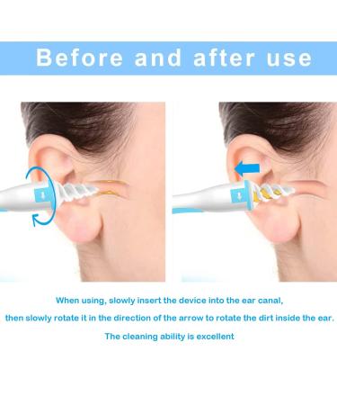 Buy Q-Grips Ear Wax Removal Kit | Safe 360 Spiral Silicone Ear Cleaner with 16 Washable Heads for Kids & Adults - Buy Online on GoSupps.com
