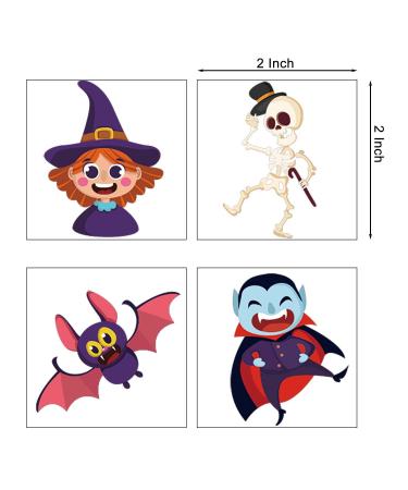 FINGOOO Halloween Temporary Tattoos for Kids - 120 waterproof tattoos in 20 styles | Halloween Party Favor Bag Stuffers - Buy Online on GoSupps.com