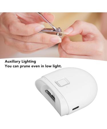 Electric Nail Clipper with 2 Speed Switching Splash Preventing Auxiliary Lighting High Accuracy CNC Blade Wide Application for Elderly People Toddler - Buy Online on GoSupps.com