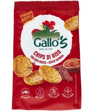  Italian Gourmet E.R. Set of 6 Riso Gallo with Red Rice Crisps Snack with Red Rice and Full Pepper Taste 40 g Bag + Gourmet Italian Tomato Pulp Box 400 g - Buy Online on GoSupps.com