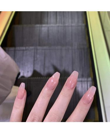 Shop Minkissy 24st French False Nails - DIY Oval Acrylic Nail Tips for Stunning Nail Art - Buy Online on GoSupps.com