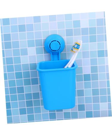 CABILOCK Wall Brackets for Electric Toothbrush - Dance-Free Suction Holder & Toothpaste Storage Box - Child-Friendly Design - 2 Pack (17x11cm) - Blue - Buy Online on GoSupps.com