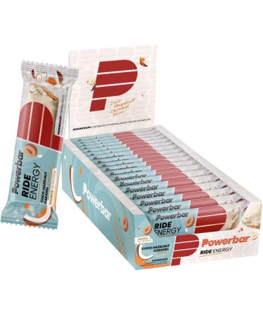 Powerbar Ride Energy Coco-Hazelnut Caramel 18x55g Carbohydrate Protein Bar with Magnesium - Buy Online on GoSupps.com