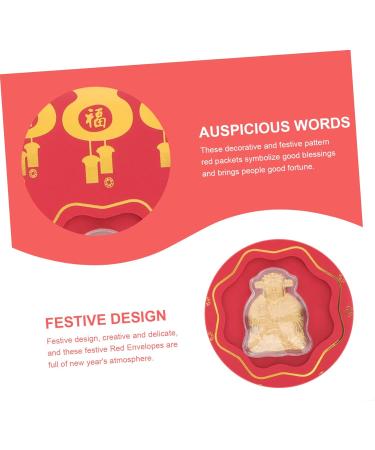 Lurrose 40 Pcs God of Wealth Red Envelope Rabbit Year Red Envelopes 2023 Red Packets Wedding Envelopes Lucky Money Red Purse 2023 Year Red Packets Gift Card Child Chinese Style Gold Leaf Redx4pcs 17.5x9CMx4pcs - Buy Online on GoSupps.com