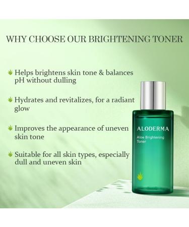 Aloderma Aloe Toner Set 2 Pieces - Firming Brightening Toners - Buy Online on GoSupps.com