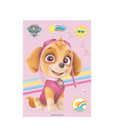 Dekora - Edible cake decoration for cutting out | Paw Patrol cake topper with Skye design made of sugar-free edible paper