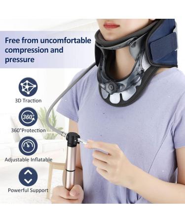 Inflatable Cervical Neck Traction Adjustable Cervical Traction Device Neck Stretcher Collar Stretching Correction Therapy Health Care Correction - Buy Online on GoSupps.com