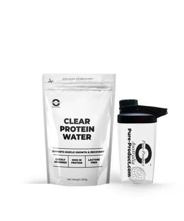 Pure Product Australia - Clear Protein Water - Watermelon1.1 lb with Glass Shaker - Grass Fed - Australia and NZ Protein