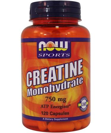 Buy Now Foods Creatine Monohydrate 750 mg - 120 Caps | Premium Sports Supplement for Enhanced Performance - Fast International Shipping - Buy Online on GoSupps.com