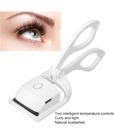 Heated Eyelash Curler 24 Hours Long Lasting Rechargeable Electric Eyelash Curler Curved Design Small and Portable for Travel - Buy Online on GoSupps.com