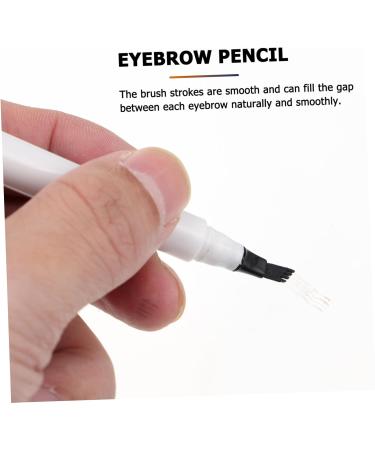 FOYTOKI 4pcs Four Forked Eyebrow Pencil Eyebrow Pencil Brown Eyeliner Pencil Make up Kit Travel Makeups Abs - Buy Online on GoSupps.com