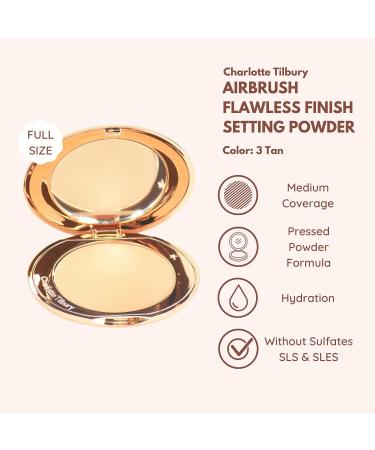 CHARLOTTE TILBURY Airbrush Flawless Finish 8g (3 Tan) - Rose, Pack of 1 - Buy Online on GoSupps.com