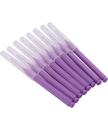 Melchior 8pcs Dental Floss Set - Soft Interdental Brushes & Toothpicks for Oral Hygiene & Healthy Teeth Care - Purple - Buy Online on GoSupps.com