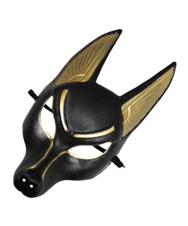 Ciieeo -adult mask made of plastic Egyptian anubis cosplay mask Egypt of the costume accessories maskerade halloween cosplay party costume frequin
