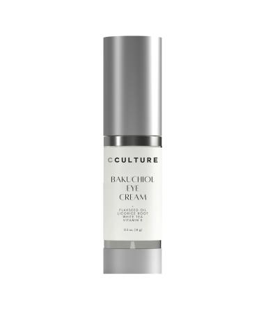 CCULTURE Bakuchiol Retinol Alternative Eye Cream with Flaxseed OIl Licorice Root Vitamin E & White Tea | 0.5 oz. (14 g)