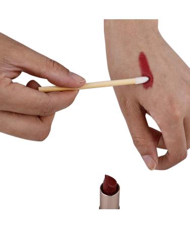 100pcs Disposable Lip Brushes | Eco-Friendly Makeup Applicators with Bamboo Handle - Lint Free Lipstick & Lip Gloss Wands - Buy Online on GoSupps.com