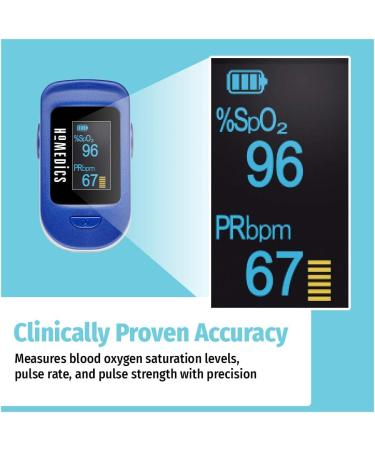 HoMedics Pulse Oximeter Accurate Blood Oxygen Saturation Monitor with One-Touch Operation | Fingertip Oximeter for Pulse Rate Measurement - International Shipping Available - Buy Online on GoSupps.com