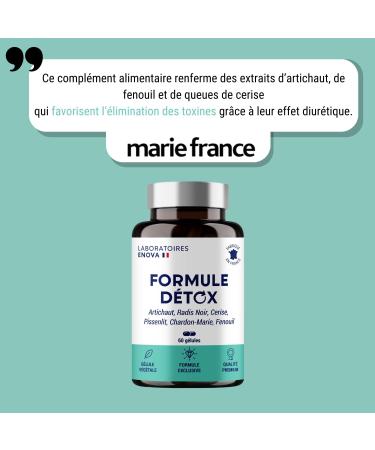 DETOX FORMULA | Plant Complex: Artichoke Black Radish Cherry Tail Dandelion Milk Thistle | Detoxify Liver and Intestine | Detox Colon and Liver Drainer | 60 Capsules - Buy Online on GoSupps.com