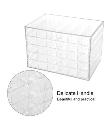 Uxsiya Transparent Storage Box for Nail Decoration - 120 Grilles Nail Art Organizer | Ideal Container for Various Nail Supplies - Buy Online on GoSupps.com