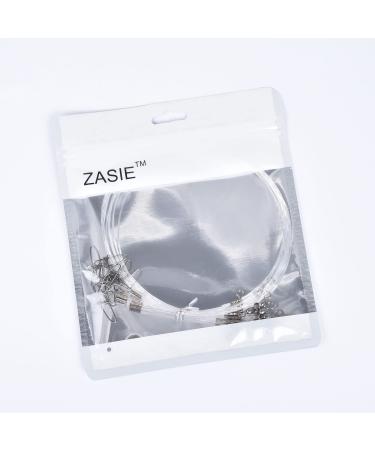 ZASIE 50 lb Fluorocarbon Fishing Leader - 10/20 Pcs Saltwater/Freshwater Leaders with Swivel and Snap - 20 Inch Leader Line - Buy Online on GoSupps.com