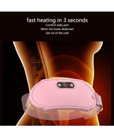 Menstrections Portable Electric Heating Pillows - Hot Compress & Waist Massage Belts for Back Pain Relief | 6 Vibration Modes | Fast Warming Pink - Buy Online on GoSupps.com